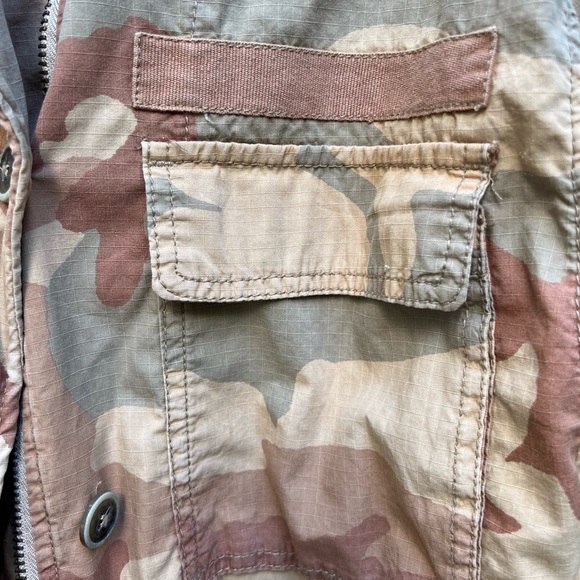 FREE PEOPLE Brown Camo Jacket Women’s Small - Picture 12 of 16